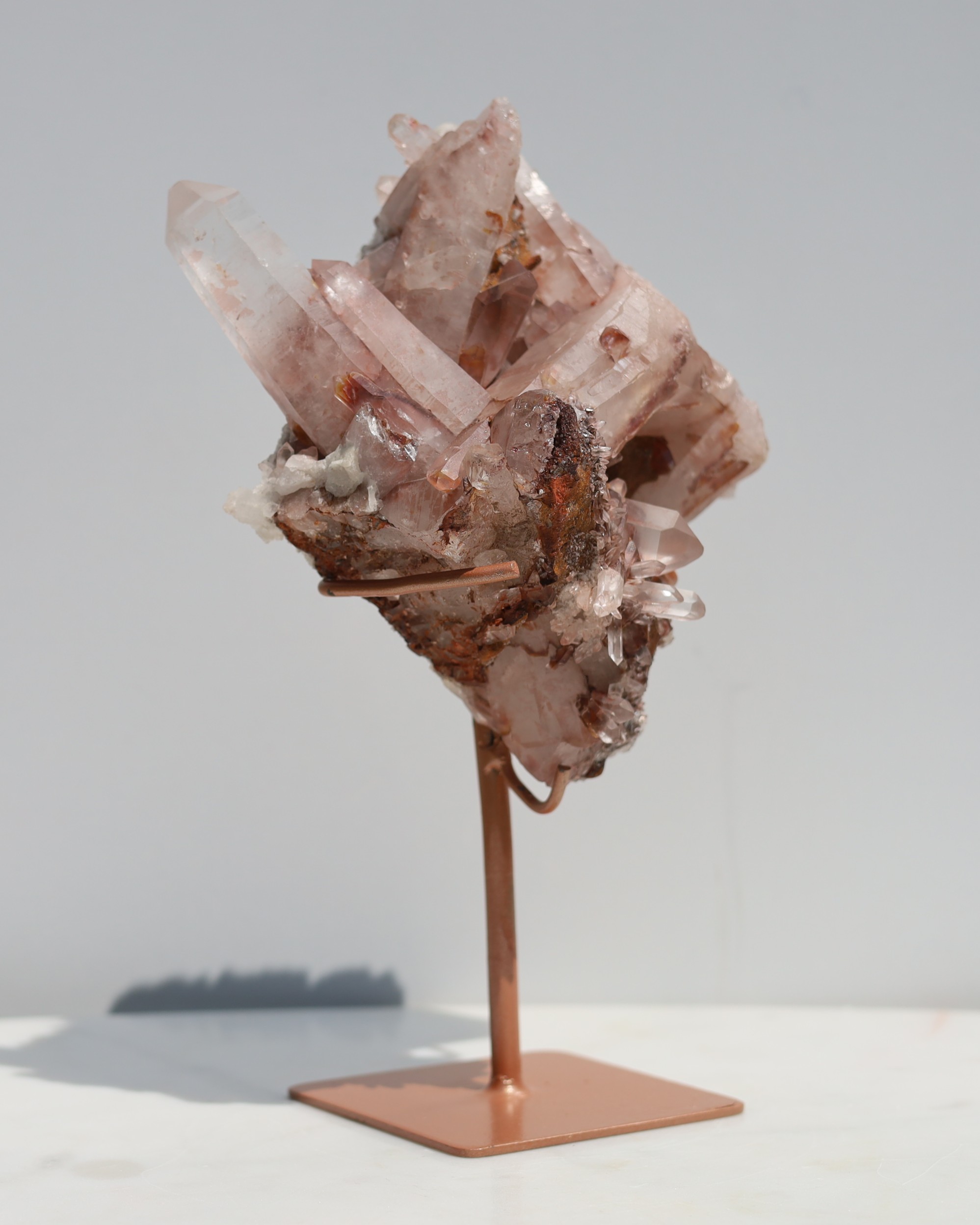 Lithium kwarts, pink aurora - Afbeelding 2