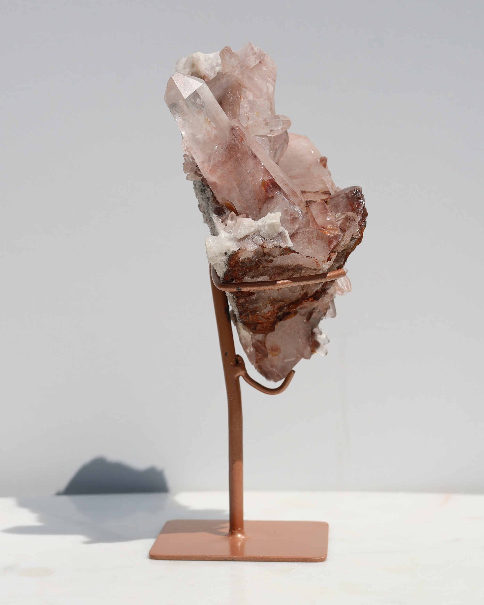 Lithium kwarts, pink aurora - Afbeelding 3